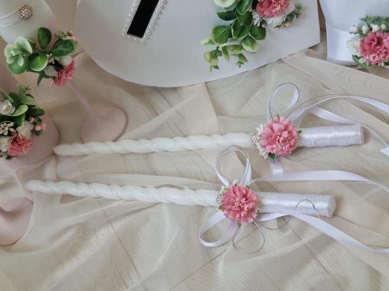 Сватбени ритуални свещи - " С аромат на пролет "