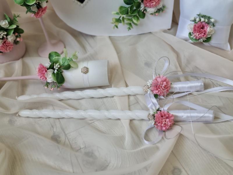 Сватбени ритуални свещи - " С аромат на пролет "