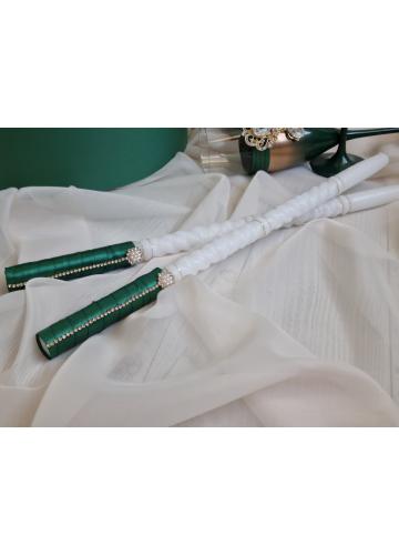 Сватбен комплект "Изумруд и злато"